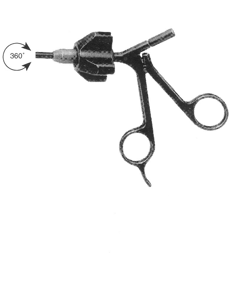 İZOLELİ ENDO  KAVRAMA FORSEPS H MODEL SAP ÇAP: 5MM L:36CM